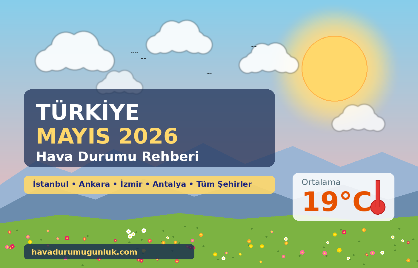 Türkiye Mayıs 2026 Hava Durumu | Şehir Şehir Tahmin ve Sıcaklıklar